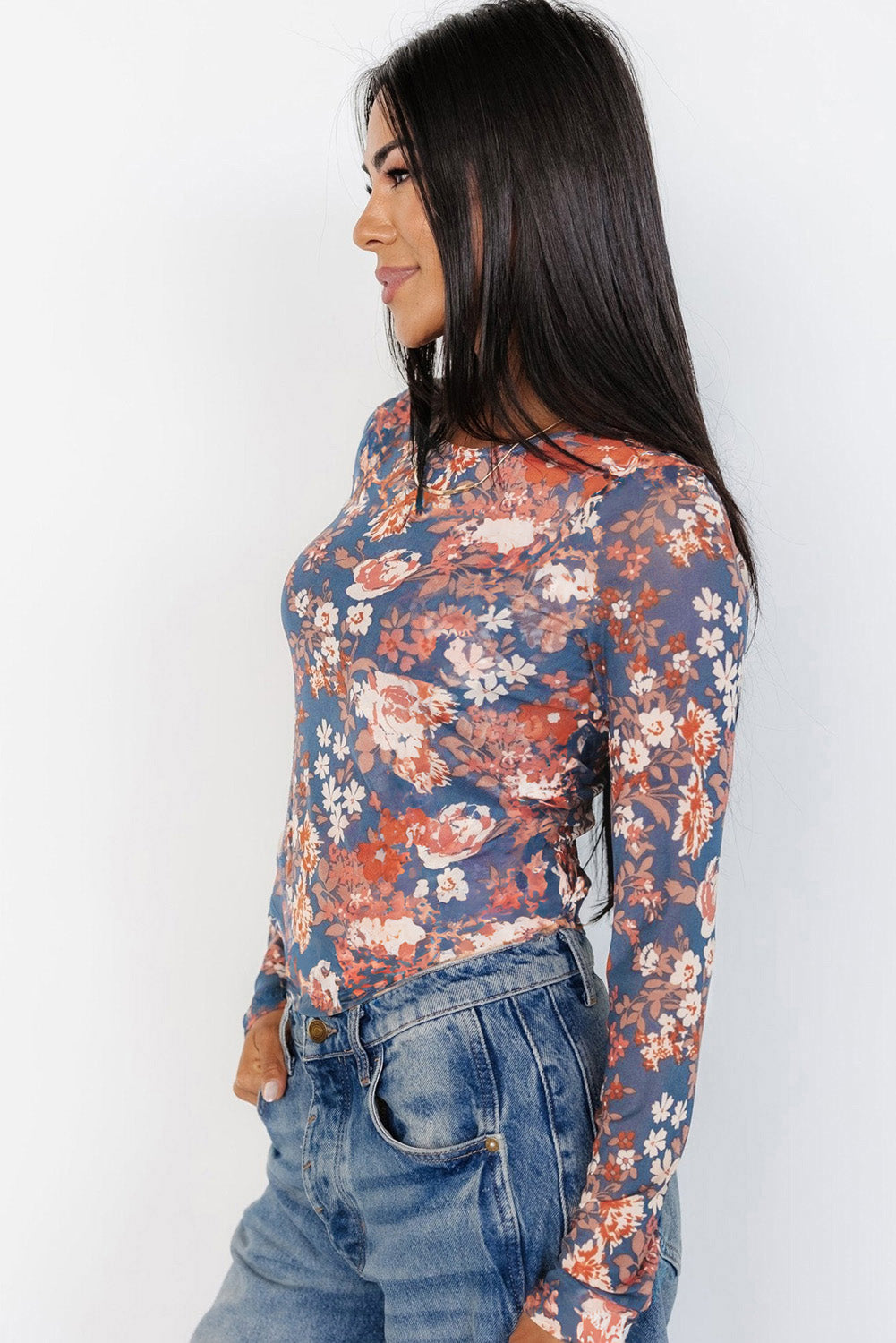 PRICKLE & POLLY - Orchid Petal Mesh Top