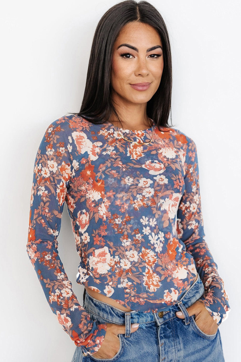PRICKLE & POLLY - Orchid Petal Mesh Top