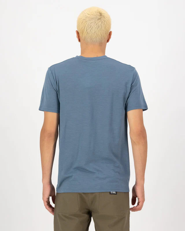MONS ROYALE - Mens Icon Merino Classic T-Shirt - Goblin Blue