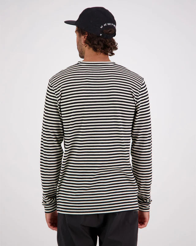 MONS ROYALE MENS ICON LONG SLEEVE - Mr Stripe