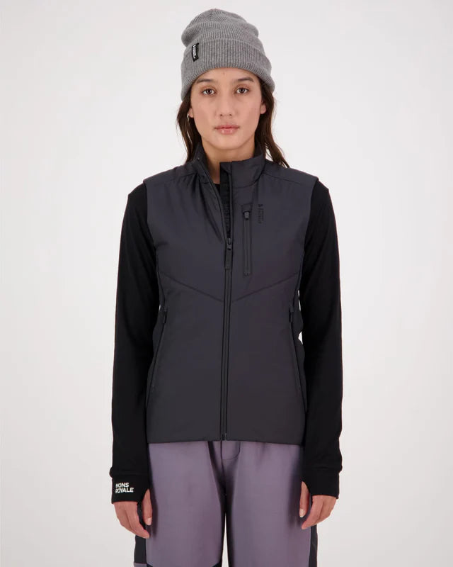 MONS WOMENS ARETE MERINO INSULATION VEST - Black