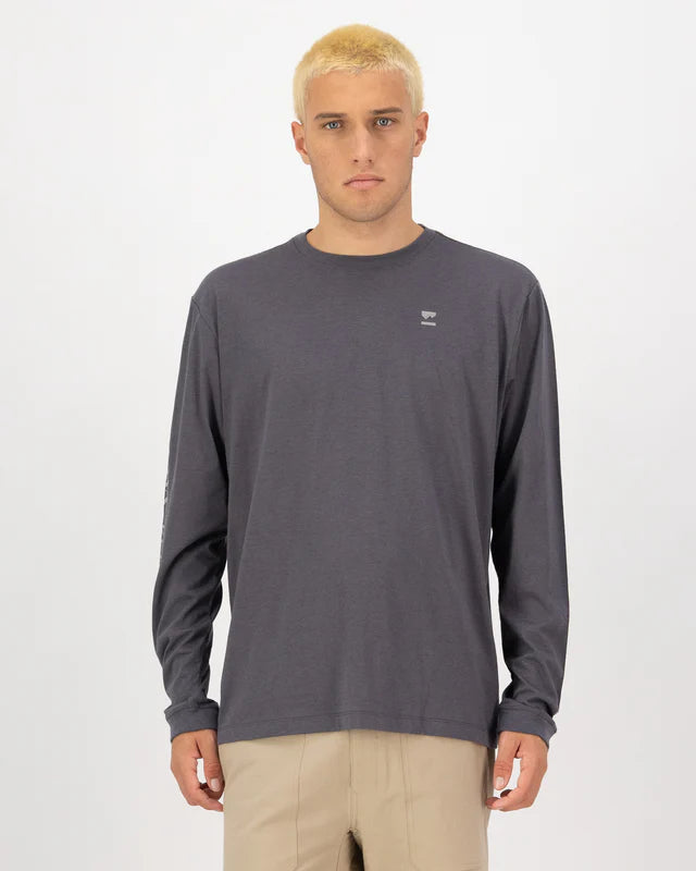 MONS ROYALE MENS YONDER LONG SLEEVE - Vintage Black