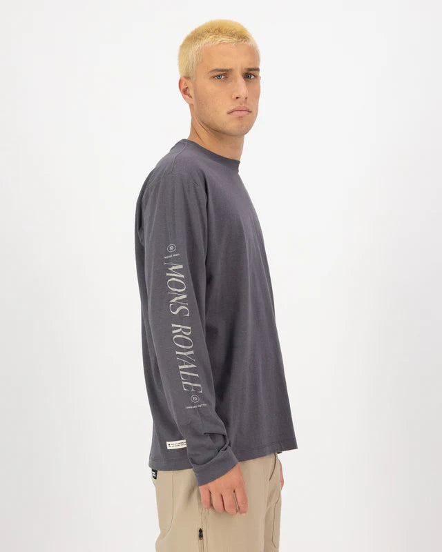MONS ROYALE MENS YONDER LONG SLEEVE - Vintage Black