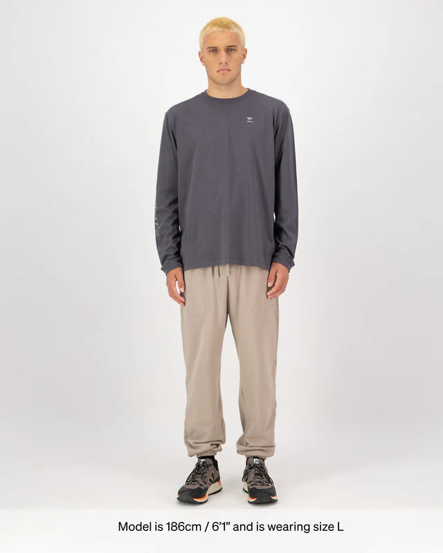 MONS ROYALE MENS YONDER LONG SLEEVE - Vintage Black