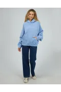 SILENT THEORY LOGO HOODIE - Light Blue