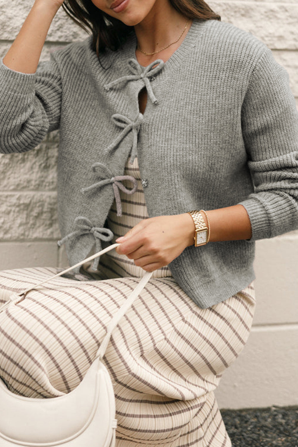 PRICKLE & POLLY - Bow Cardi