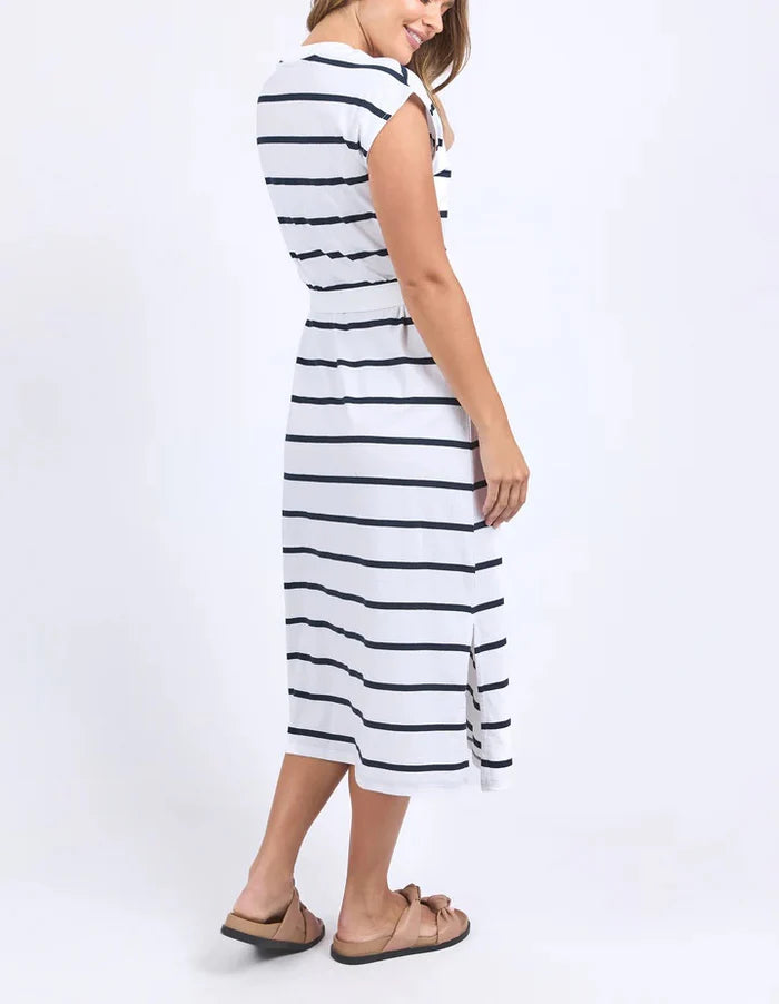 FOXWOOD CASEY STRIPE DRESS - White