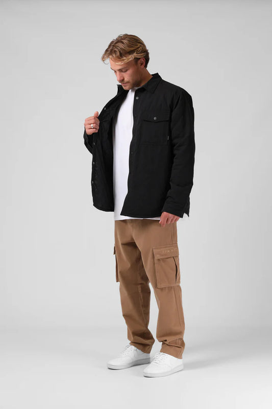 RPM QUILTED JACKET - BLACK
