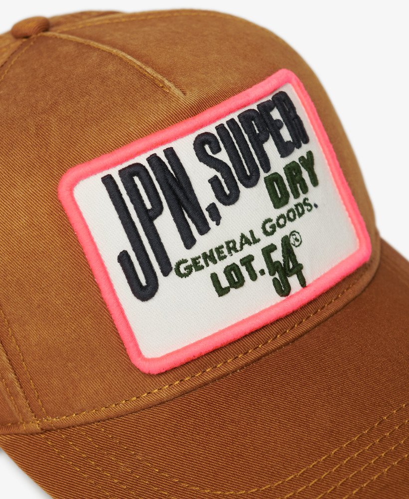 SUPERDRY - GRAPHIC TRUCKER CAP - DENIM CO TOBACCO BROWN