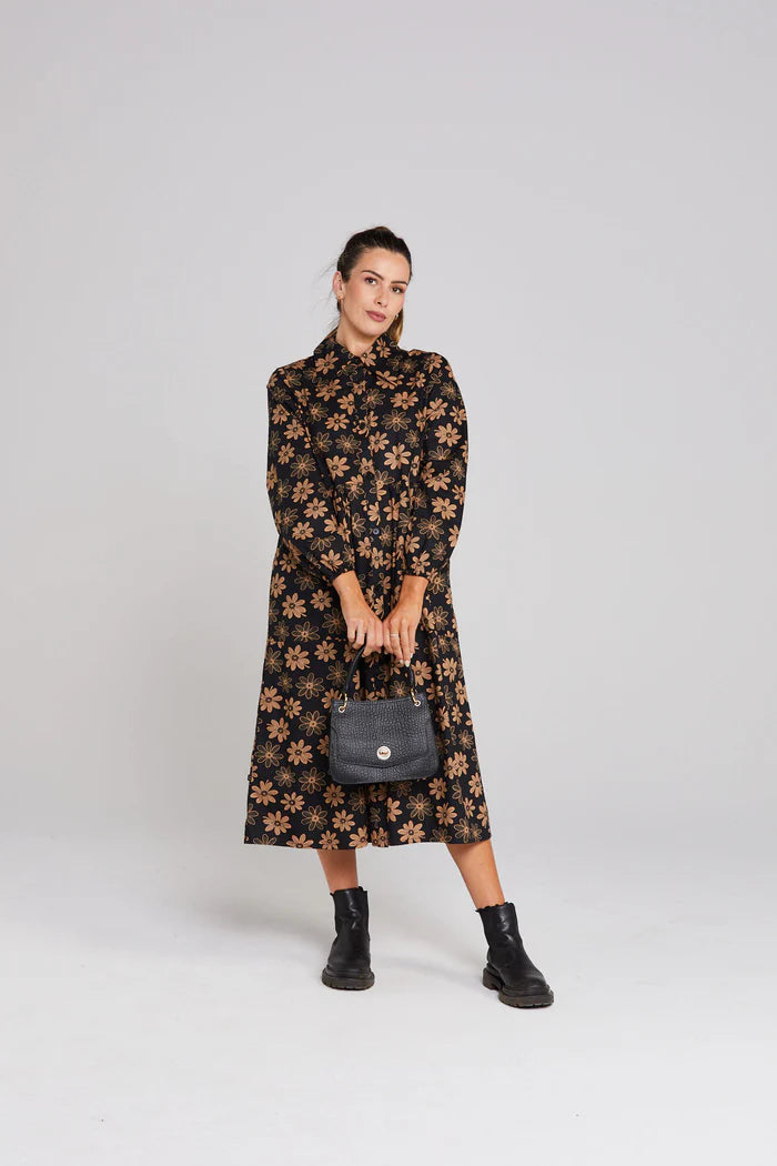 THING THING KATHRYN BAG - Black Bubble Leather