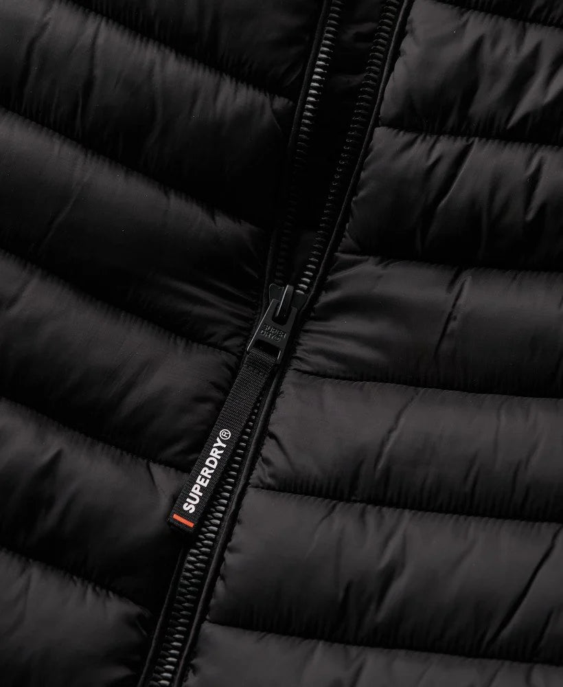 SUPERDRY HOODED FUJI SPORT PADDED JACKET - Black