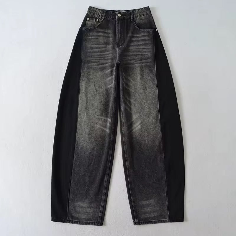 PRICKLE & POLLY - Two tone Barrel Jeans