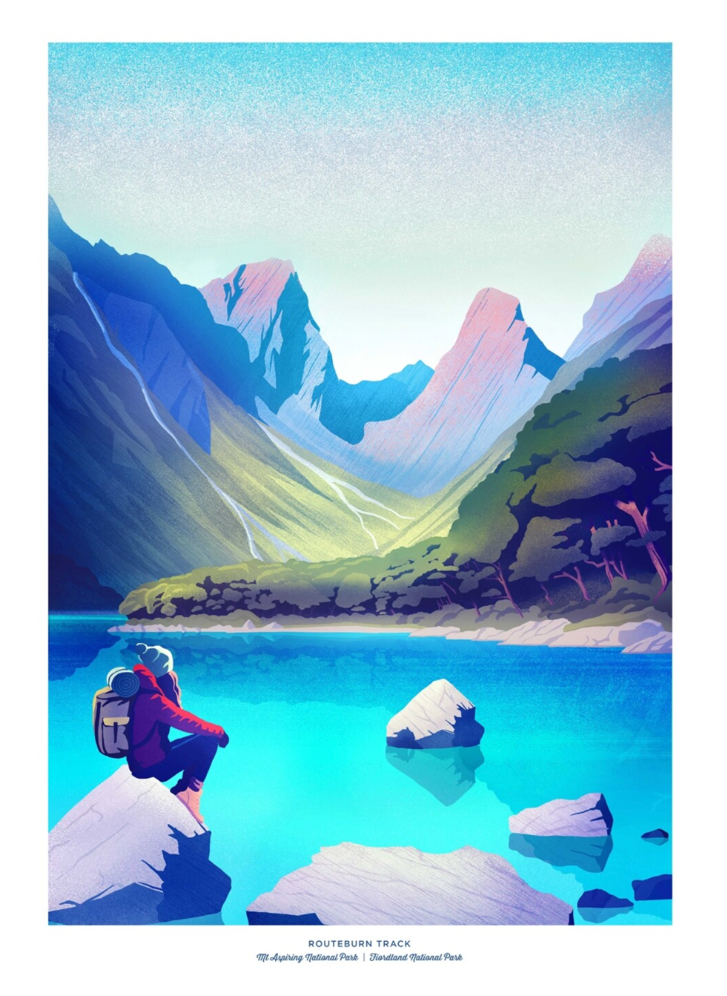 LOVE THY LAND - Routeburn Track A4