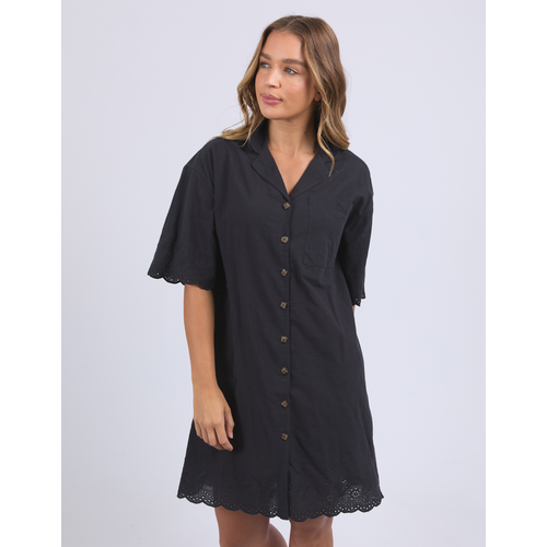 FOXWOOD MADELEINE SHIRT DRESS - Black