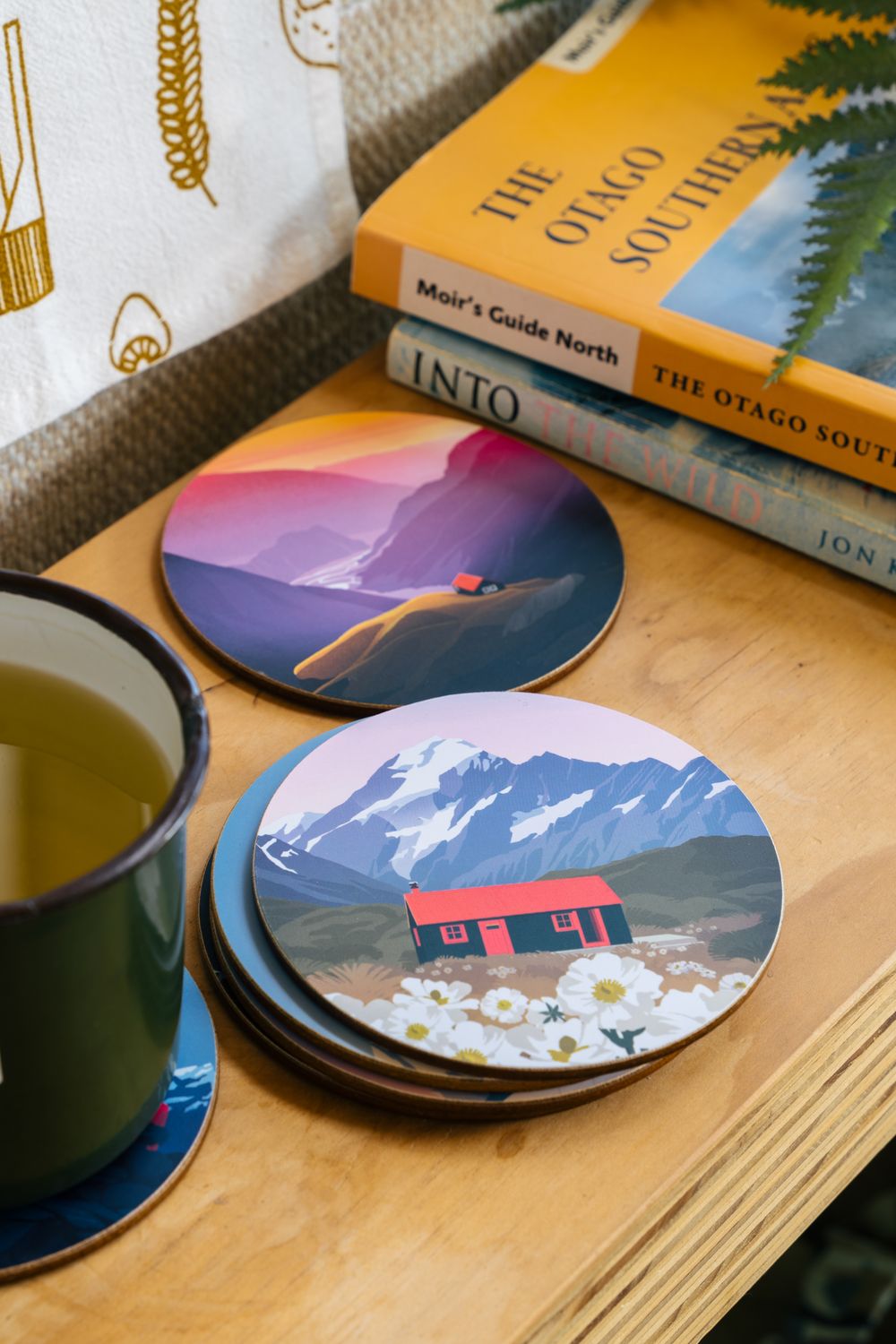 LOVE THY LAND - Backcountry Huts Coaster set