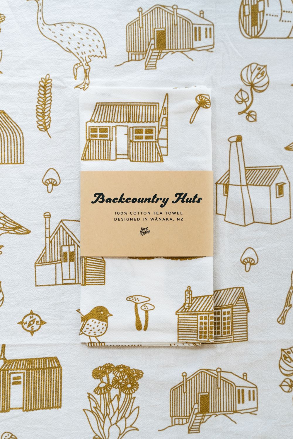 LOVE THY LAND - Backcountry Hut tea towel