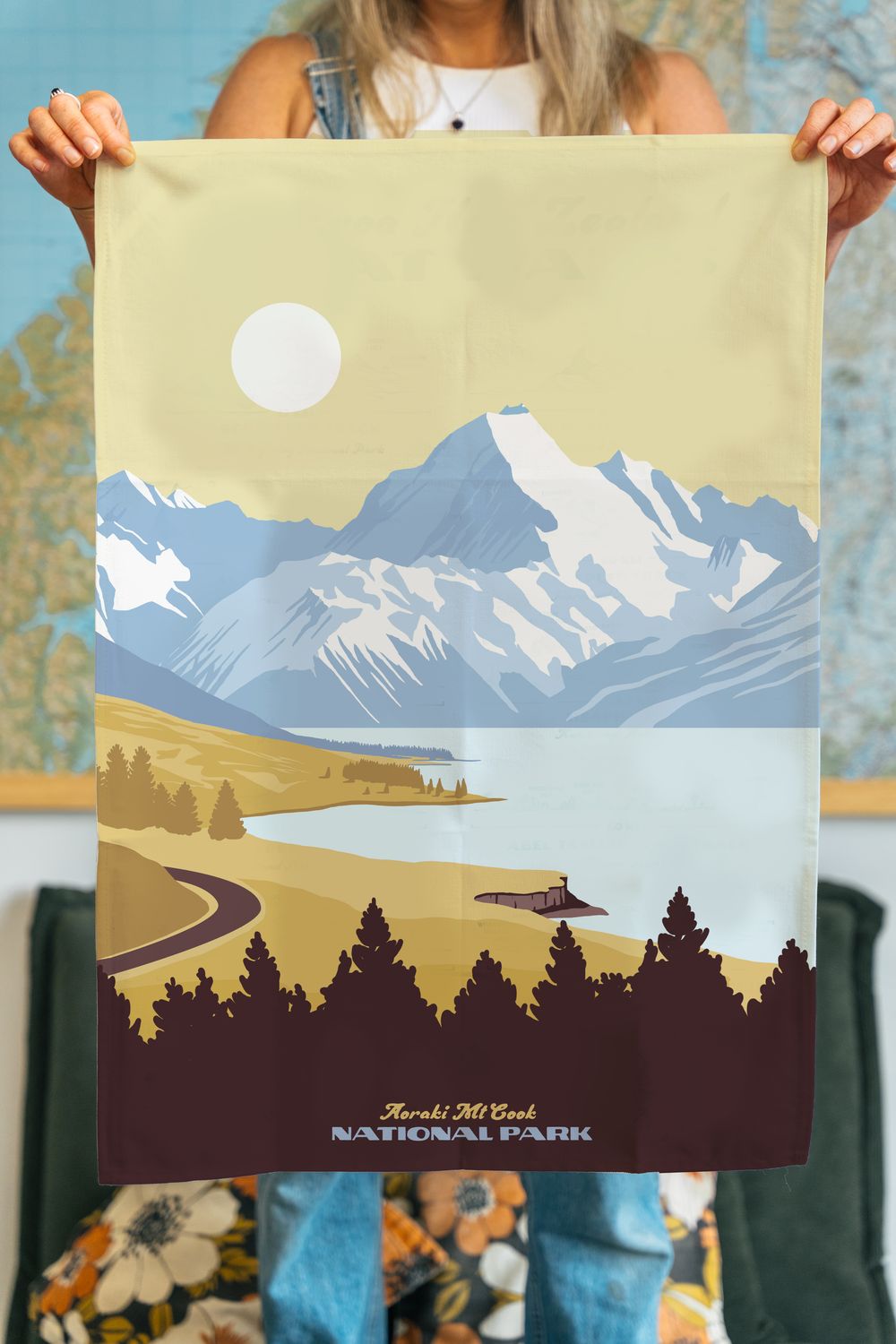 LOVE THY LAND - Aoraki Tea Towel