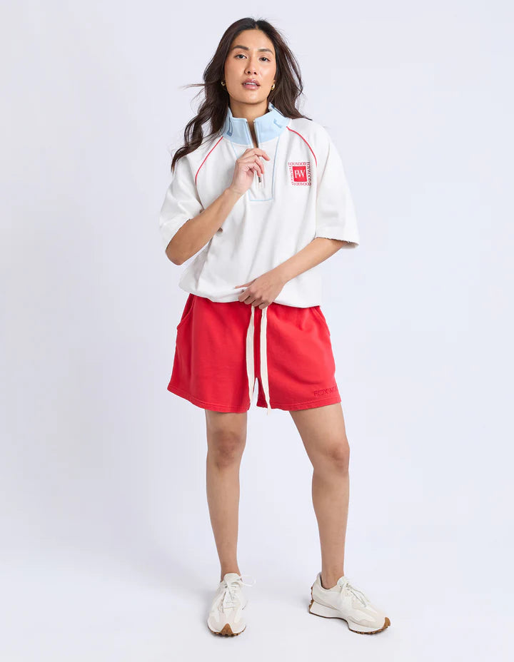 FOXWOOD PIPED ZIP - Vintage White