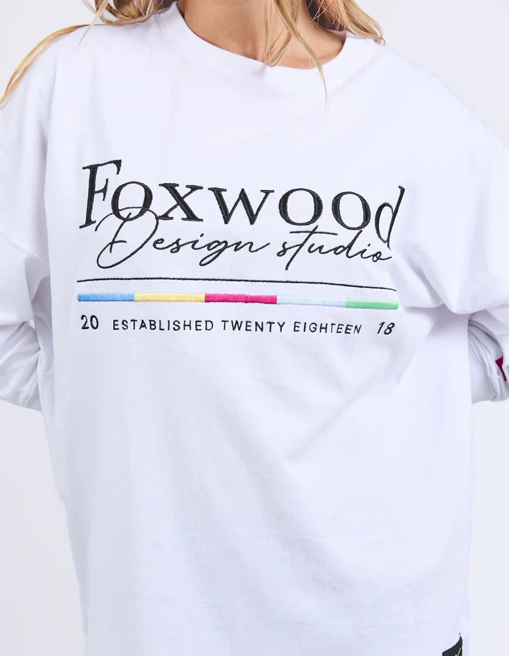 FOXWOOD CODED L/S TEE - White