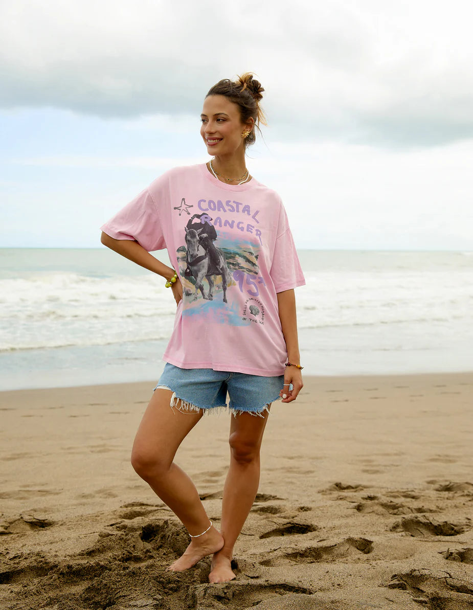 FOXWOOD - Coastal Ranger Tee Bubblegum Pink