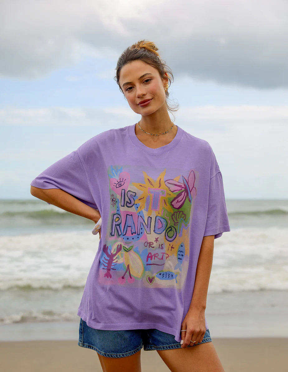 FOXWOOD - Random And Art Tee Lavender