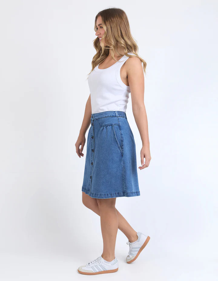 FOXWOOD AMANDA SKIRT - LIGHT BLUE