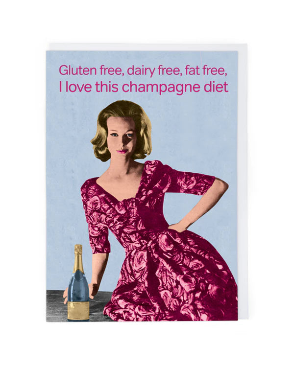 CATH TATE CARDS - CHAMPAGNE DIET