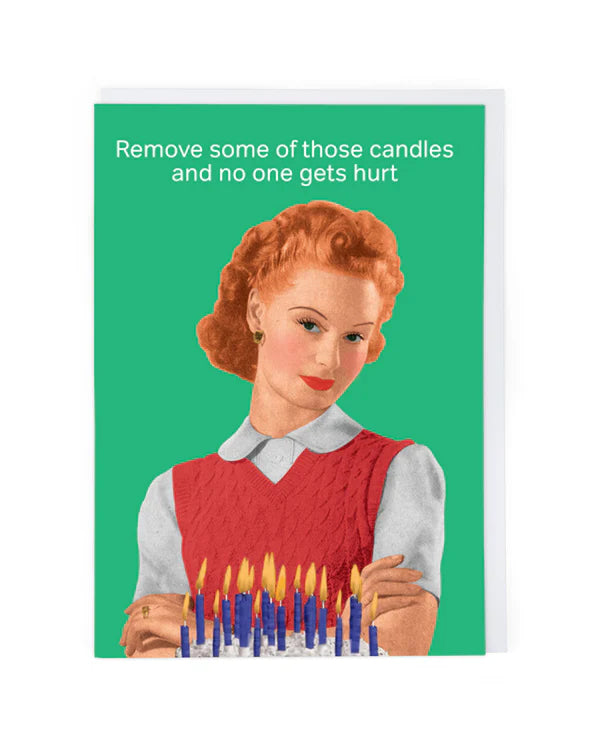 CATH TATE CARDS - REMOVE THOSE CANDLES