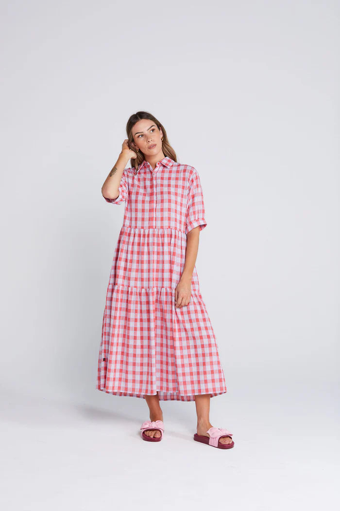 THING THING LUNA DRESS - Check Mate