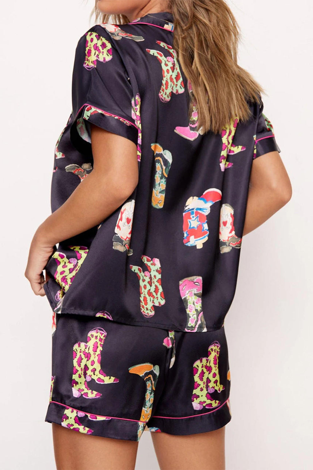 PRICKLE & POLLY Satin Western Boot Pjs