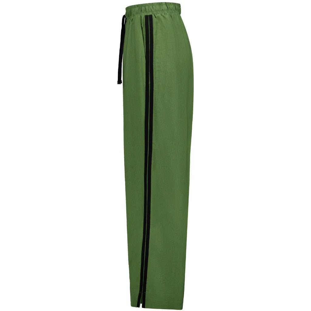 MOKE - Indiana Women's Wide Leg Pants - Dill with Black