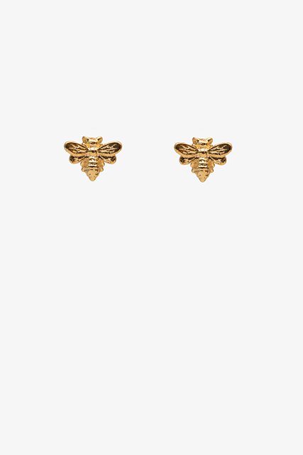 ANTLER EARRINGS - MINI BEE - Gold