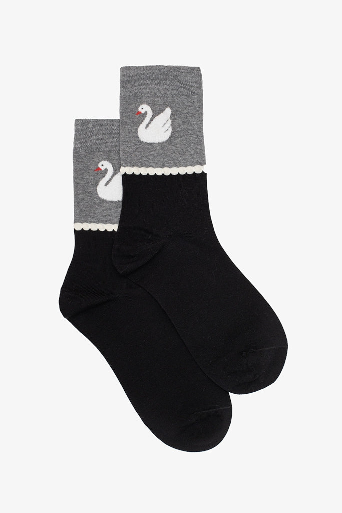 ANTLER SOCKS - SWAN