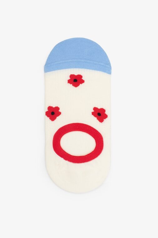 ANTLER SOCKS NO SHOW - Red Daisy