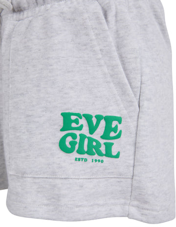 EVE GIRL ATHS FLEECE SHORT - GREY MARLE