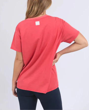 FOXWOOD FLIGHT TEE - Red