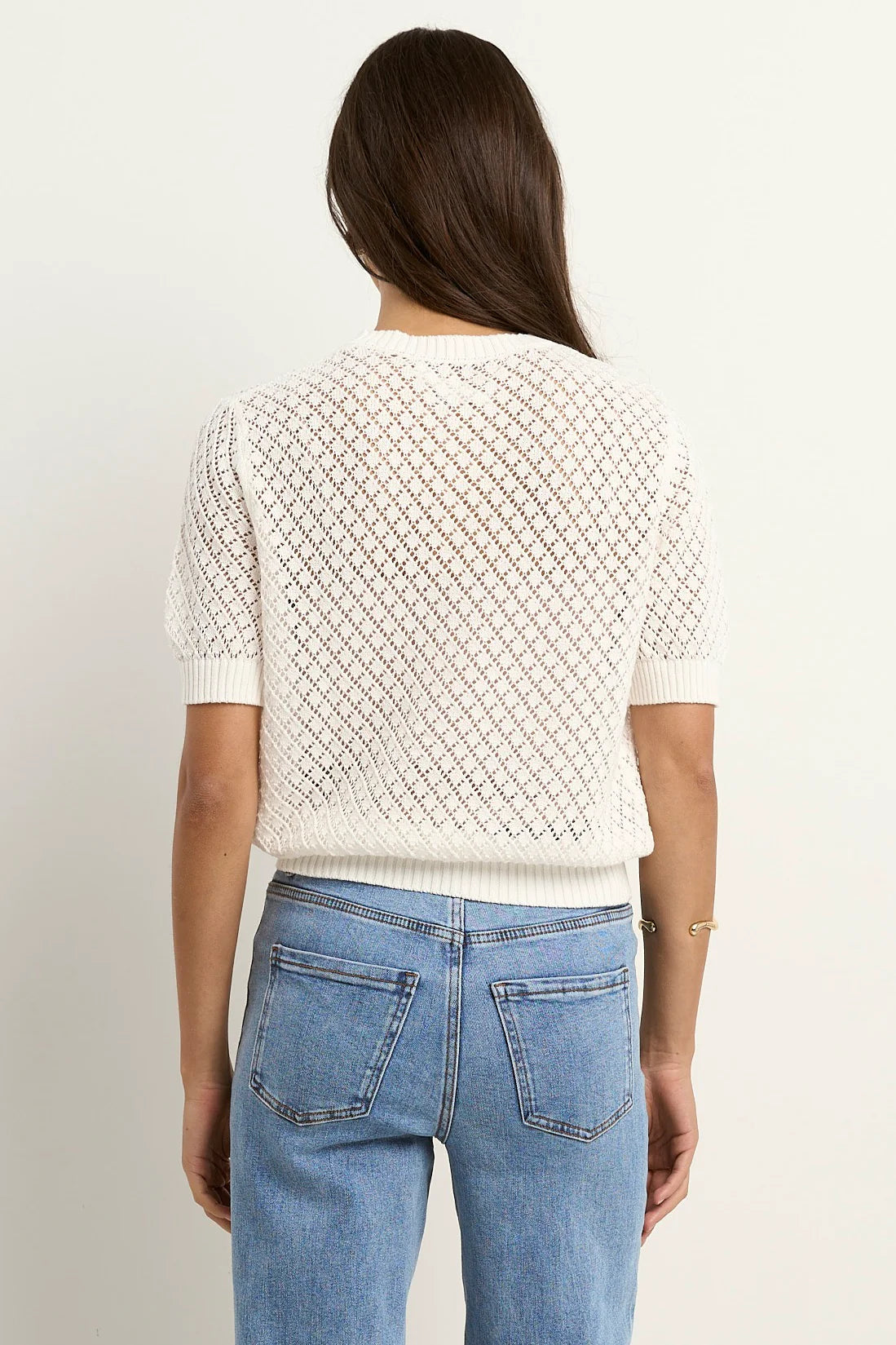 IVY + JACK DAPPLE KNIT TEE - Ivory