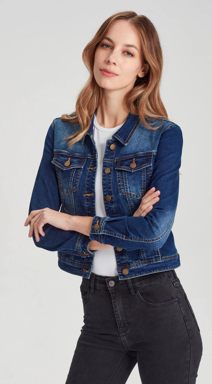 JUNKFOOD DIXIE - DARK BLUE STRETCH DENIM JACKET
