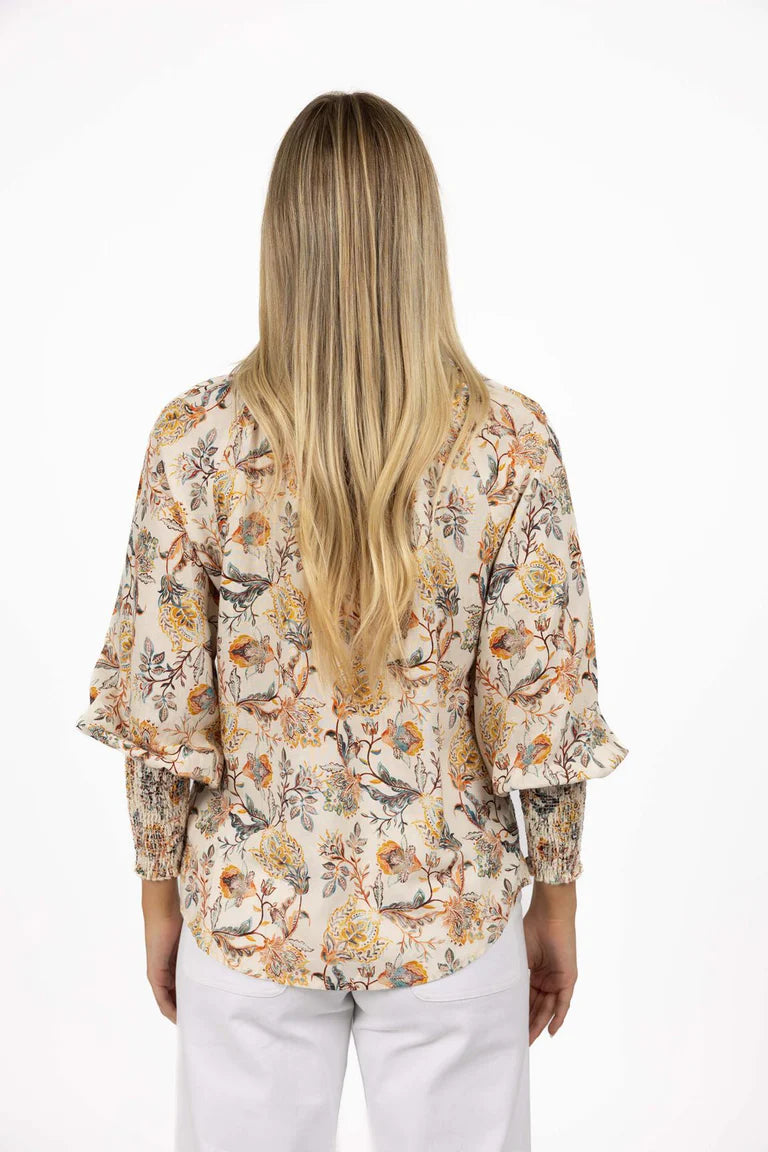 HUMIDITY FRANCES BLOUSE - Kaffir Print