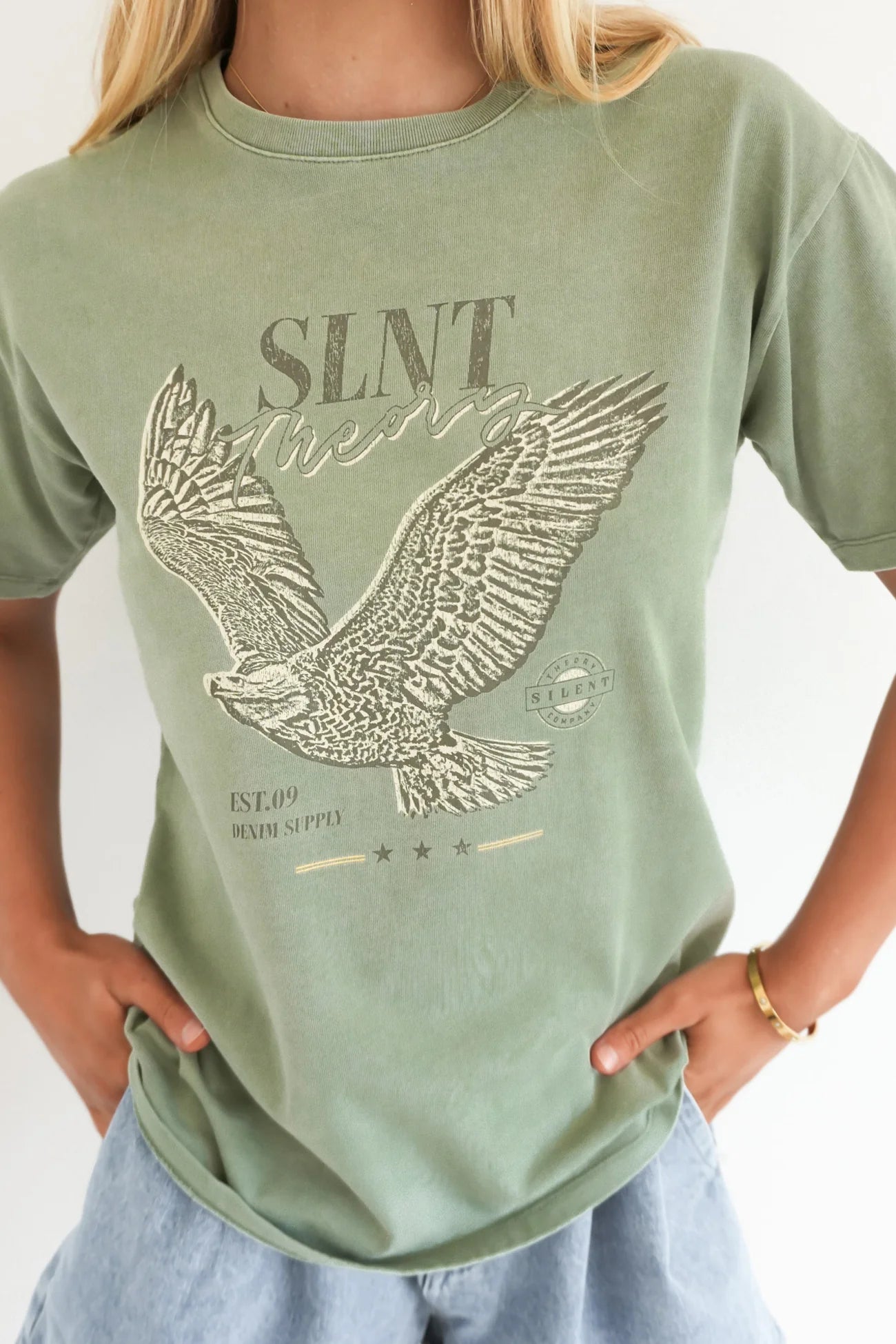 SILENT THEORY HAND DRAWN TEE - Green