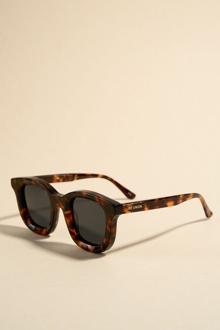 REUNION - Chelsea Tort Chunky Round Sunglasses