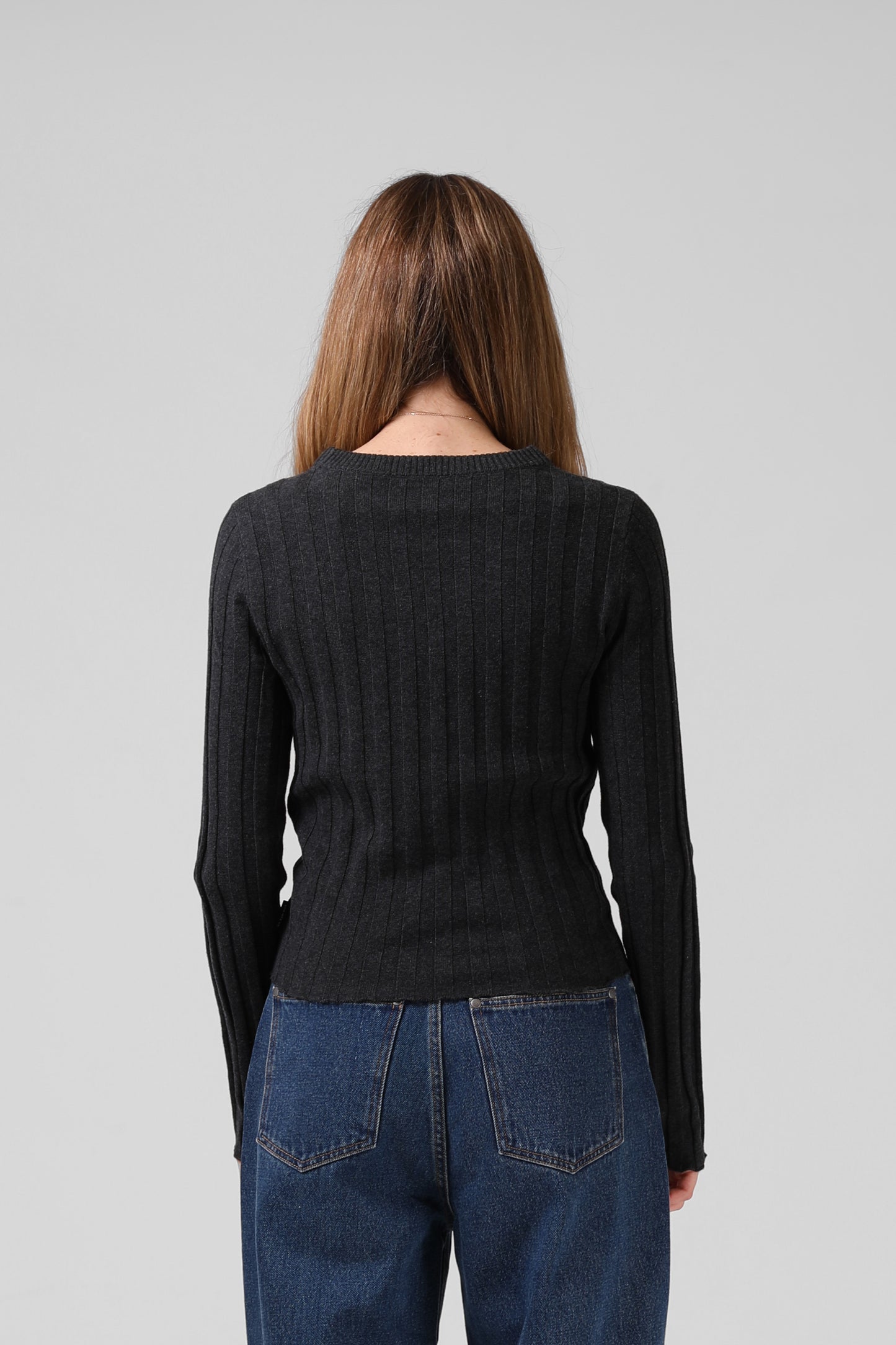 RPM KNITTED L/S - Black Marl