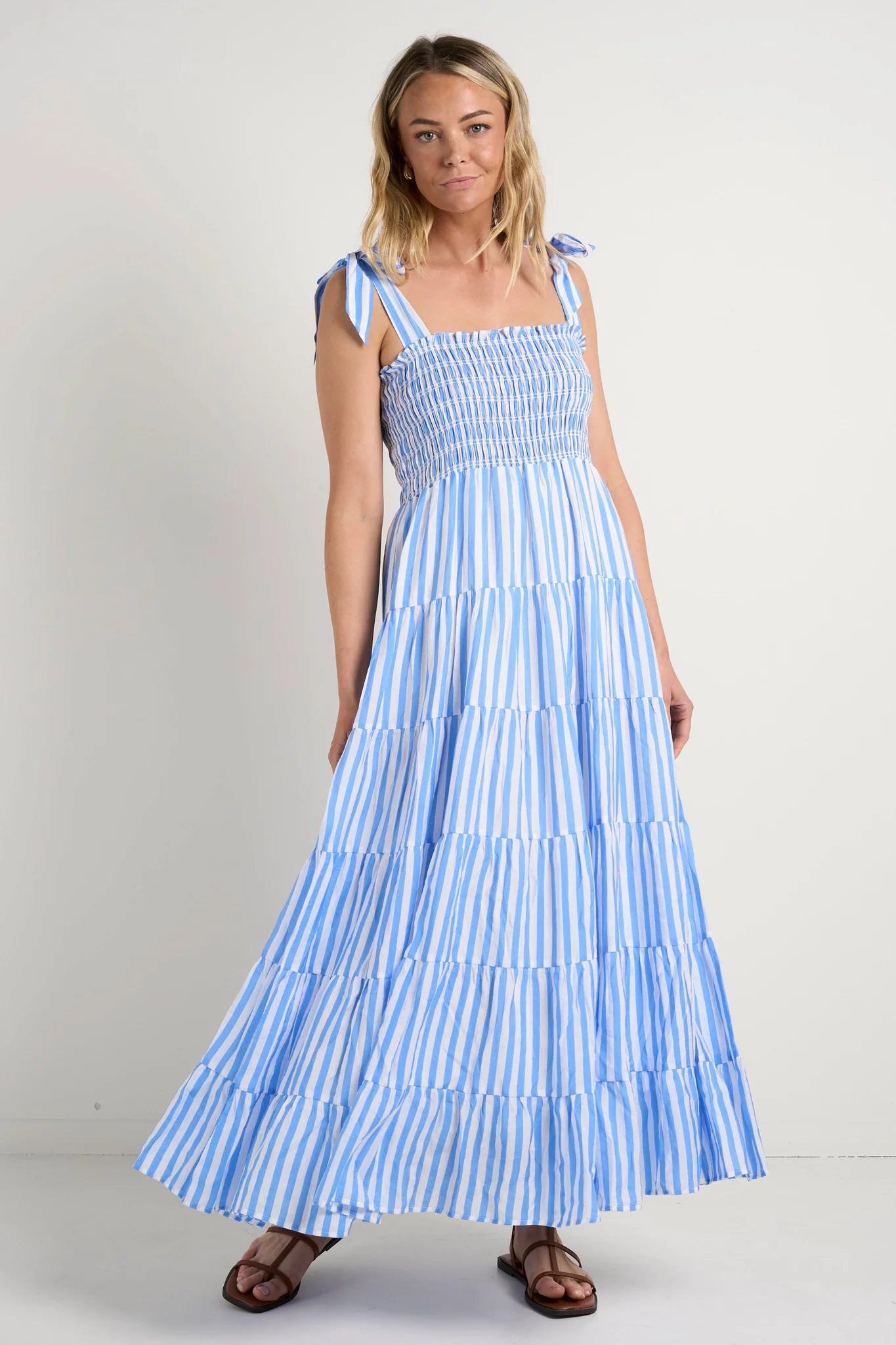 IVY + JACK ISABELLA MAXI DRESS - BLUE STRIPE