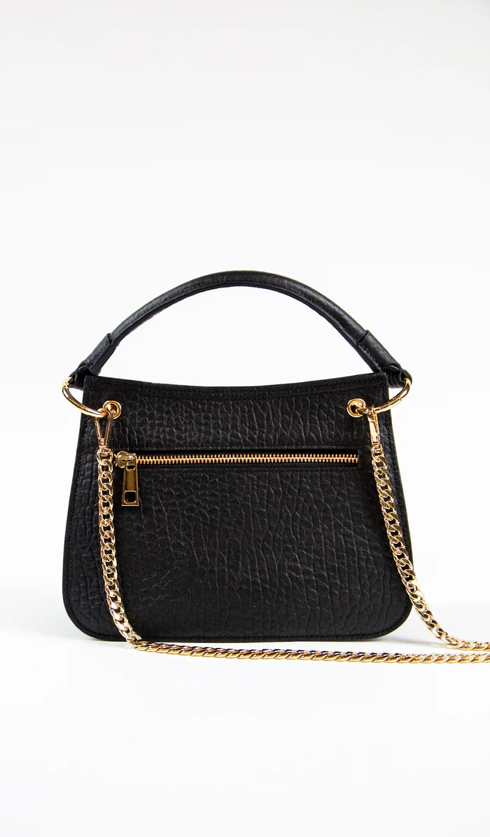 THING THING KATHRYN BAG - Black Bubble Leather