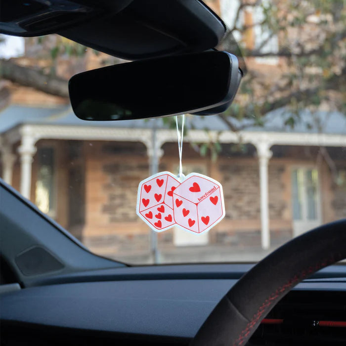 LOVEFOUND AIR FRESHENER - Love Game Dice Air Freshener