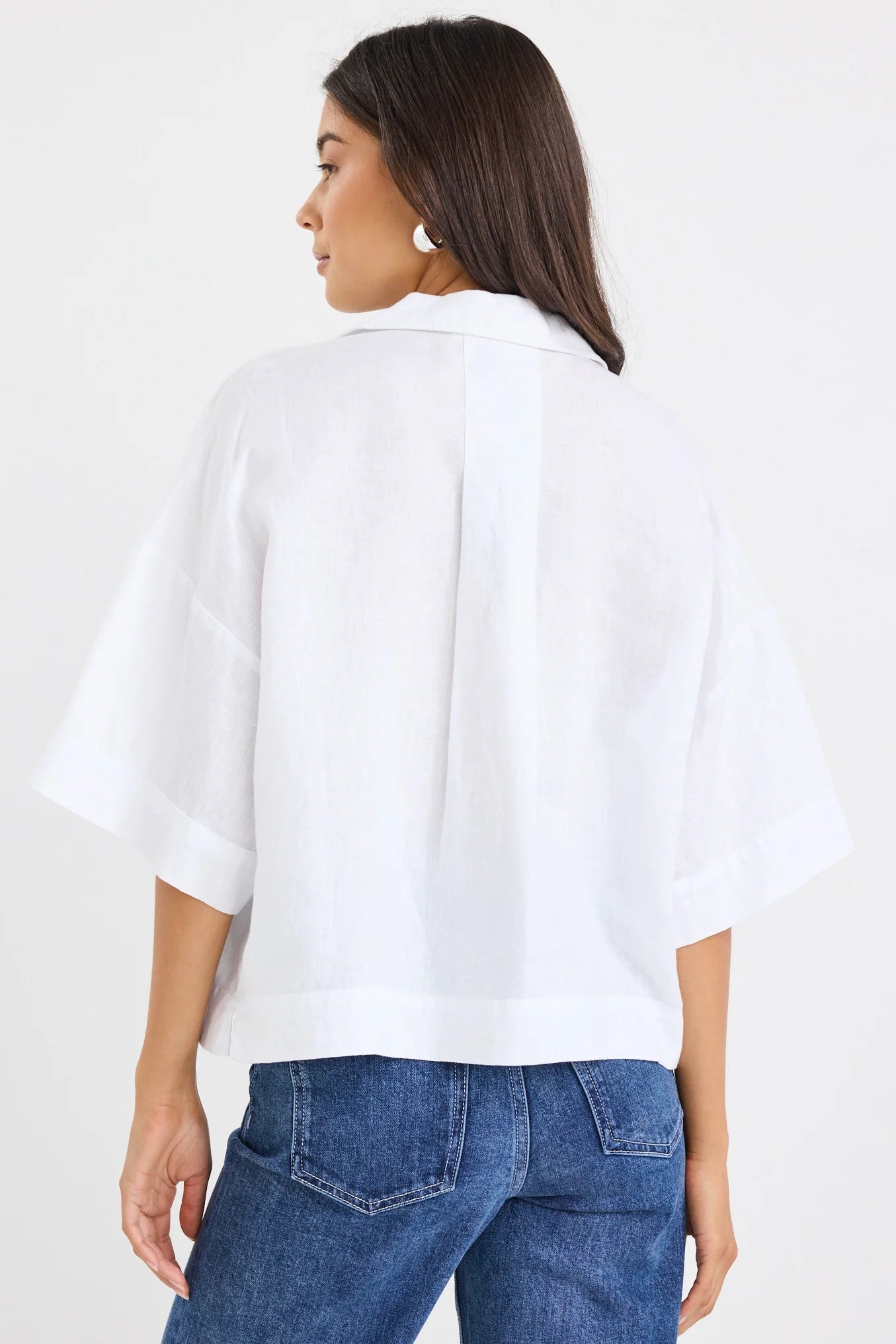 RE:UNION MEANDER BOXY SHIRT - WHITE