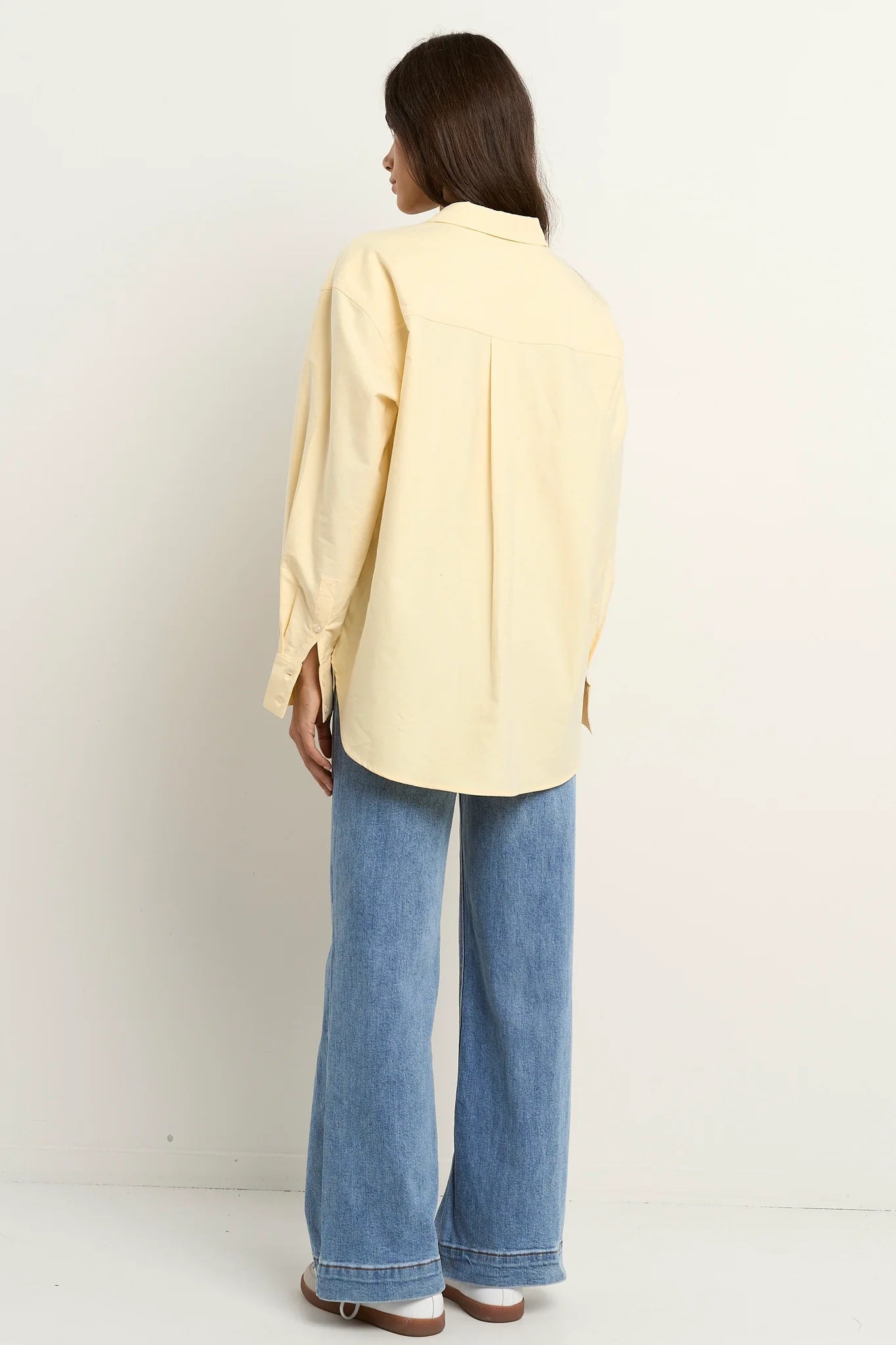 STORIES BE TOLD SIGNATURE OXFORD OVERSIZED SHIRT - Lemon