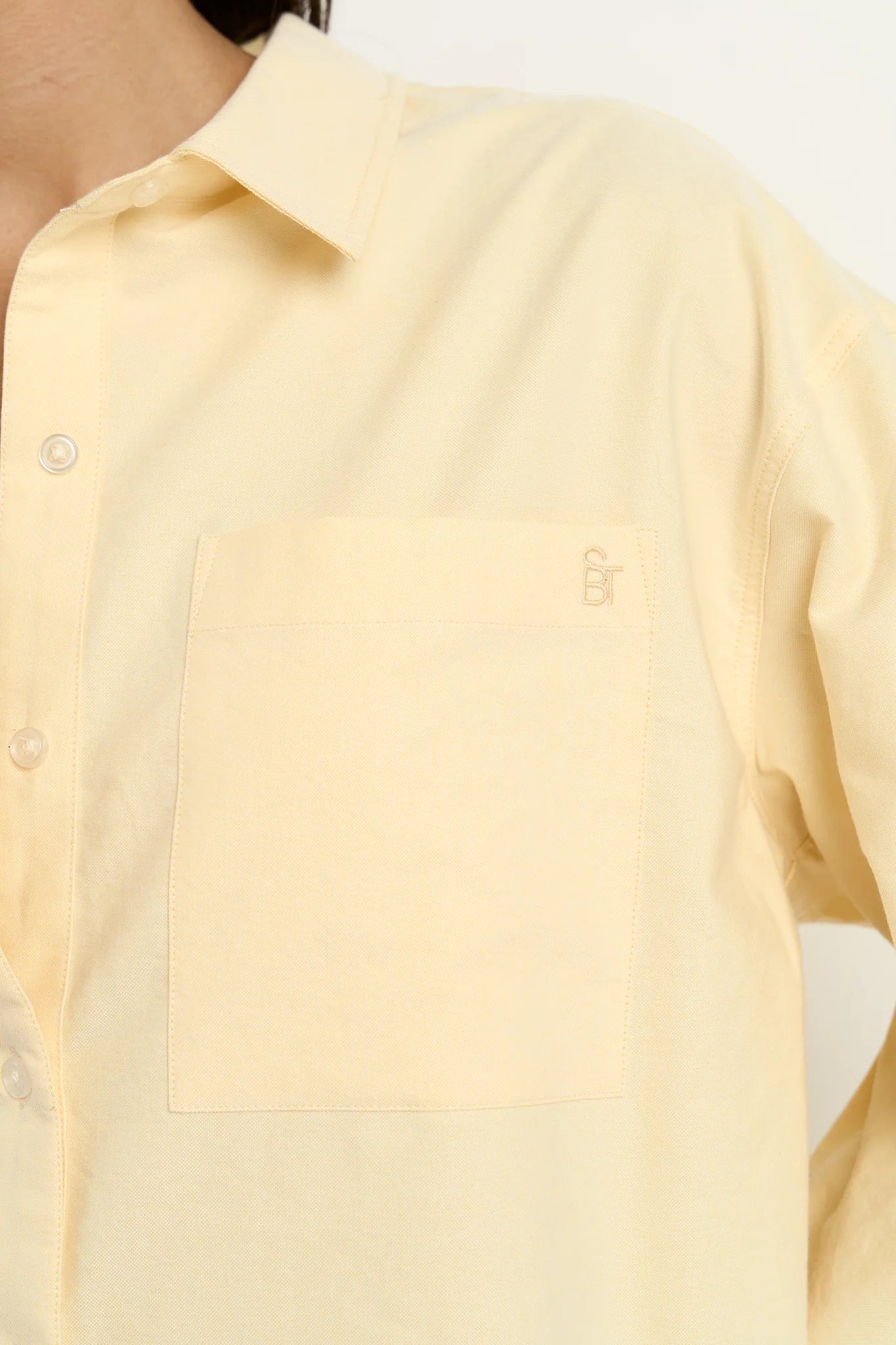 STORIES BE TOLD SIGNATURE OXFORD OVERSIZED SHIRT - Lemon