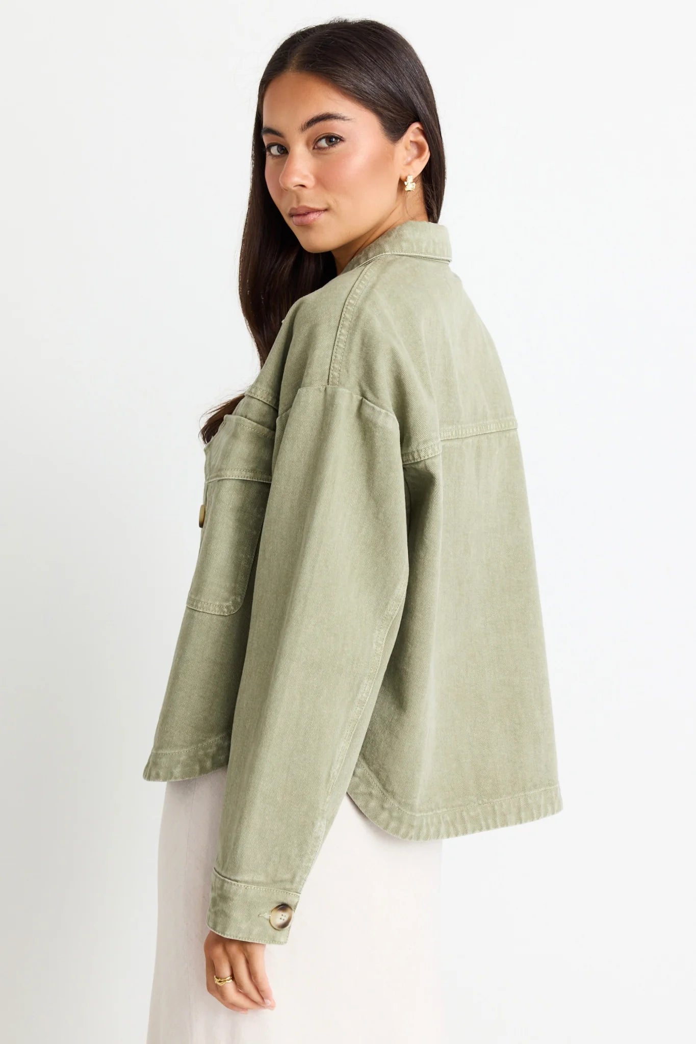 AMONG THE BRAVE ECHO DENIM JACKET - Khaki