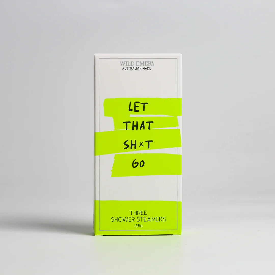 WILD EMERY THREE SHOWER STEAMERS - LET THAT SHxT GO